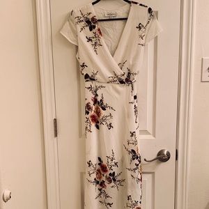 Showpo maxi floral wrap dress